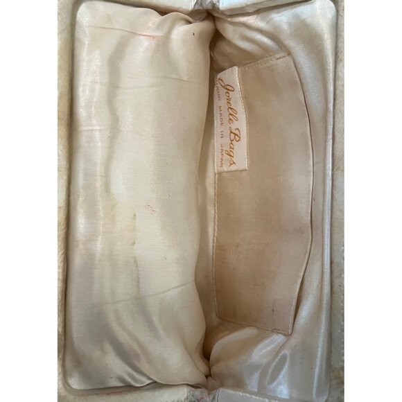 Vintage Jorelle Bags Handmade Beaded Coin Purse Bag Flower Print Made Japan - Picture 7 of 9